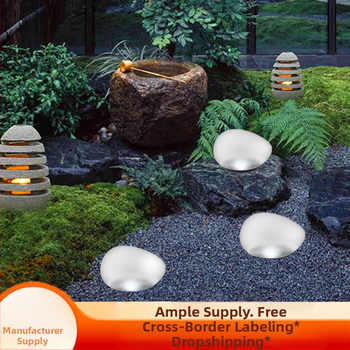 Kültéri napelemes gyep macskaköves földalatti lámpa otthoni villa kerti lámpa kerti lámpa világító kő lámpa