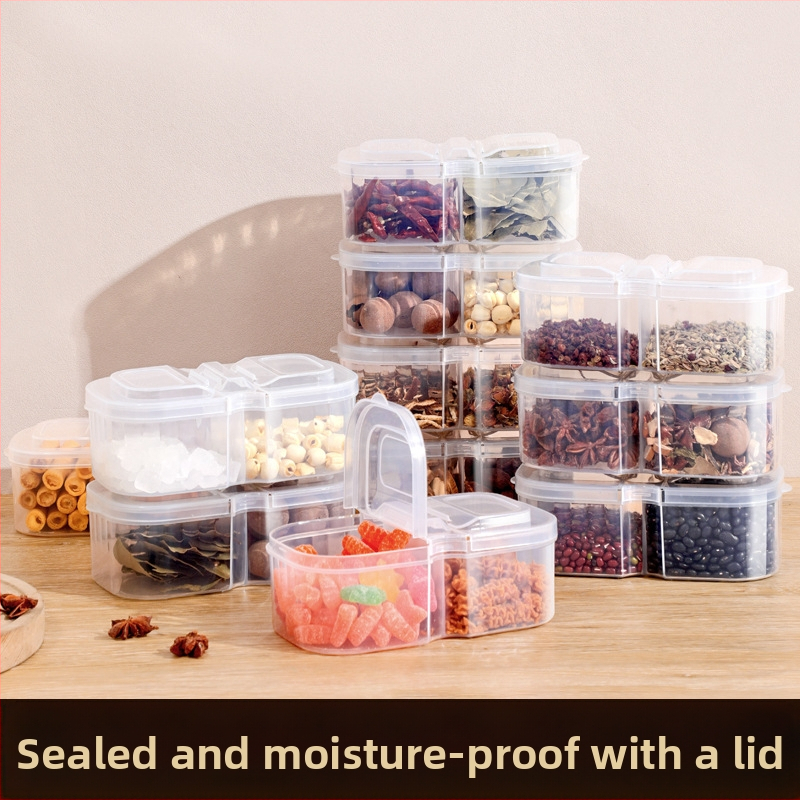 Prieskonių laikymo dėžutė, sausų pipirų prieskonių dėžutė, sandari pipirų prieskonių dėžutė, didelė medžiaga, virtuvė, aštuonkampė cinamono buitinė pakavimo dėžutė