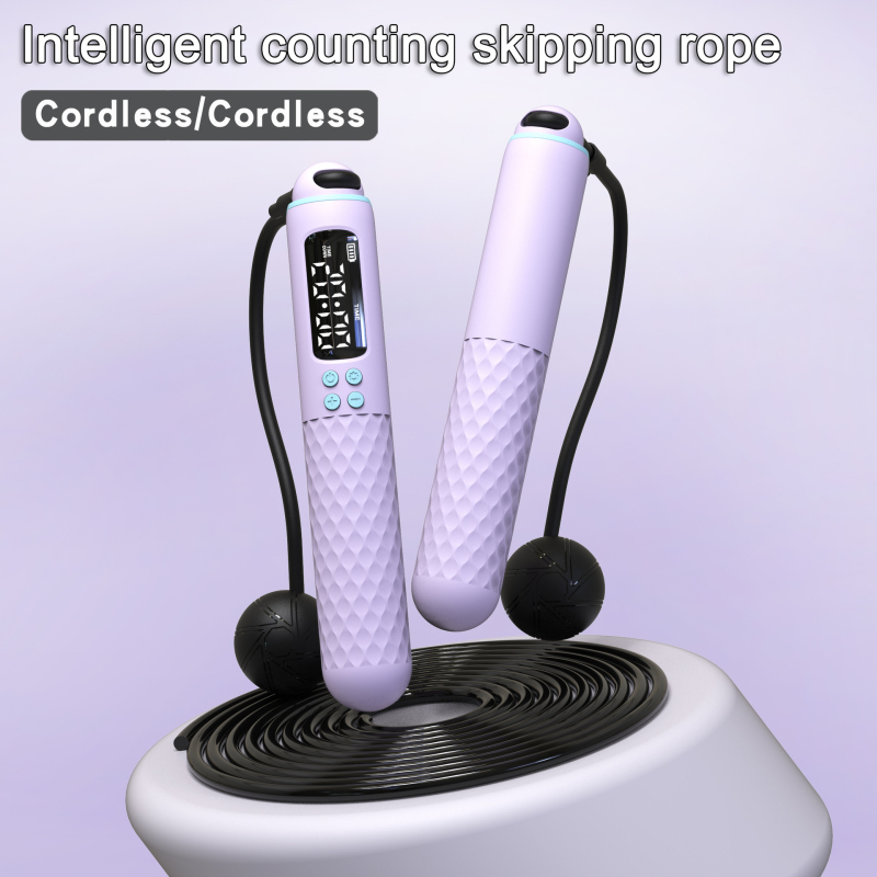 Išskirtinė „CrossBorder“ išmanioji skaičiuojanti šokdynė suaugusiųjų fitneso sportui su virve ir belaide dvigubos paskirties įkraunama šokdyne su svorį laikančia rankena