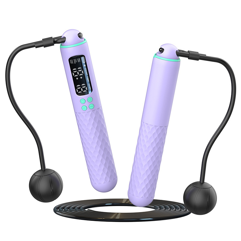 Išskirtinė „CrossBorder“ išmanioji skaičiuojanti šokdynė suaugusiųjų fitneso sportui su virve ir belaide dvigubos paskirties įkraunama šokdyne su svorį laikančia rankena