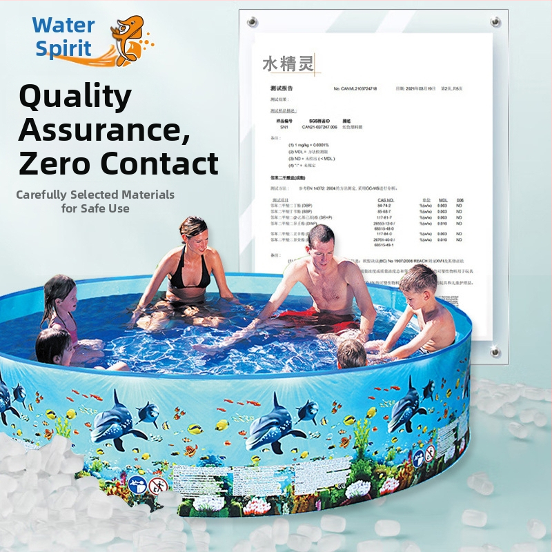 Голям открит надуваем басейн, домашен кръгъл басейн, детски закрит сгъваем басейн, поколение коса