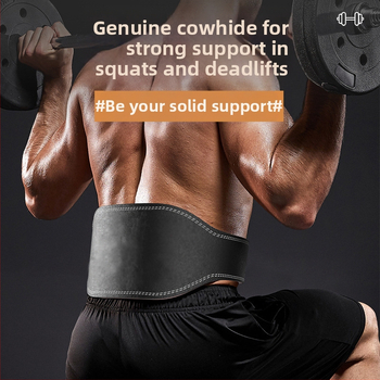 Súlyemelés marhabőr fitneszöv guggolás fitnesz sport deréktámasz férfiak és nők professzionális felszerelés edzés Sport súlyemelés kemény húzás