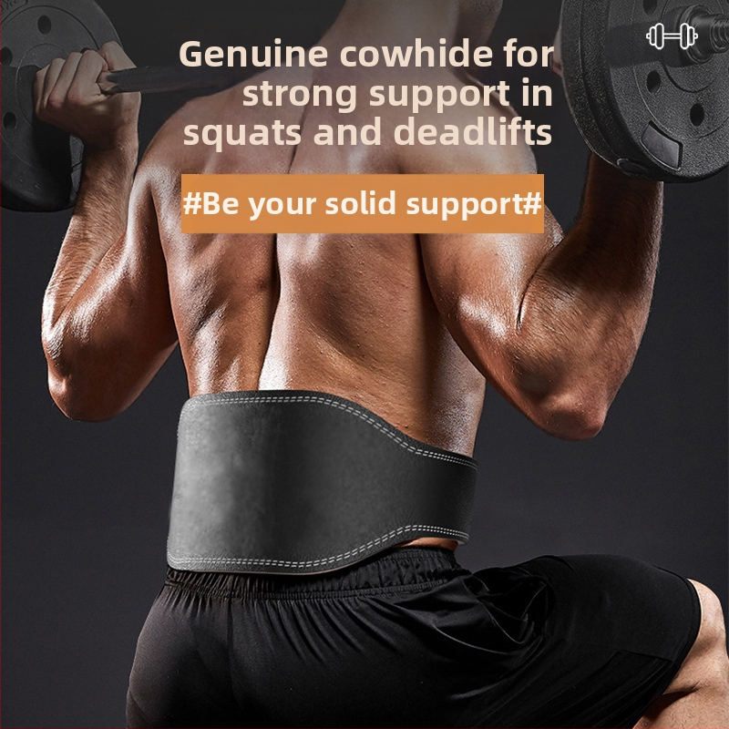 Súlyemelés marhabőr fitneszöv guggolás fitnesz sport deréktámasz férfiak és nők professzionális felszerelés edzés Sport súlyemelés kemény húzás