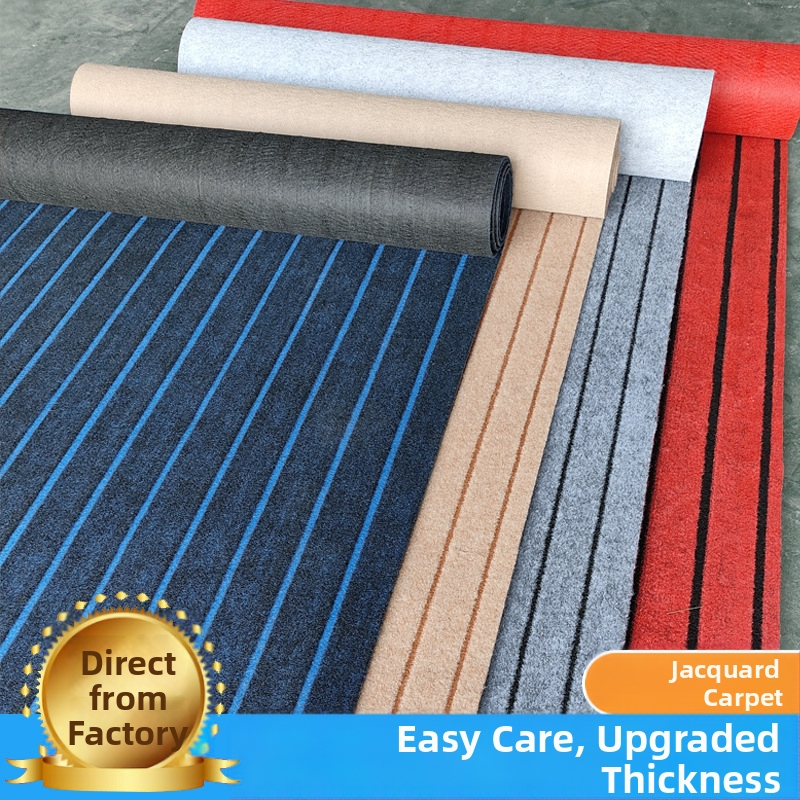 Жакардовият килим може да се реже, офис килимът не е лесен за деформиране, хотелските стъпала са неплъзгащи се, удебелен пълен килим в търговски център.