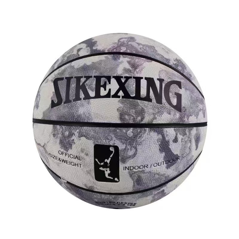Лека версия баскетболна топка №7 №5 нестандартна, неплъзгаща се, устойчива на износване, състезателна циментова баскетболна топка за възрастни и деца, може да бъде гравирана, подаръчна топка