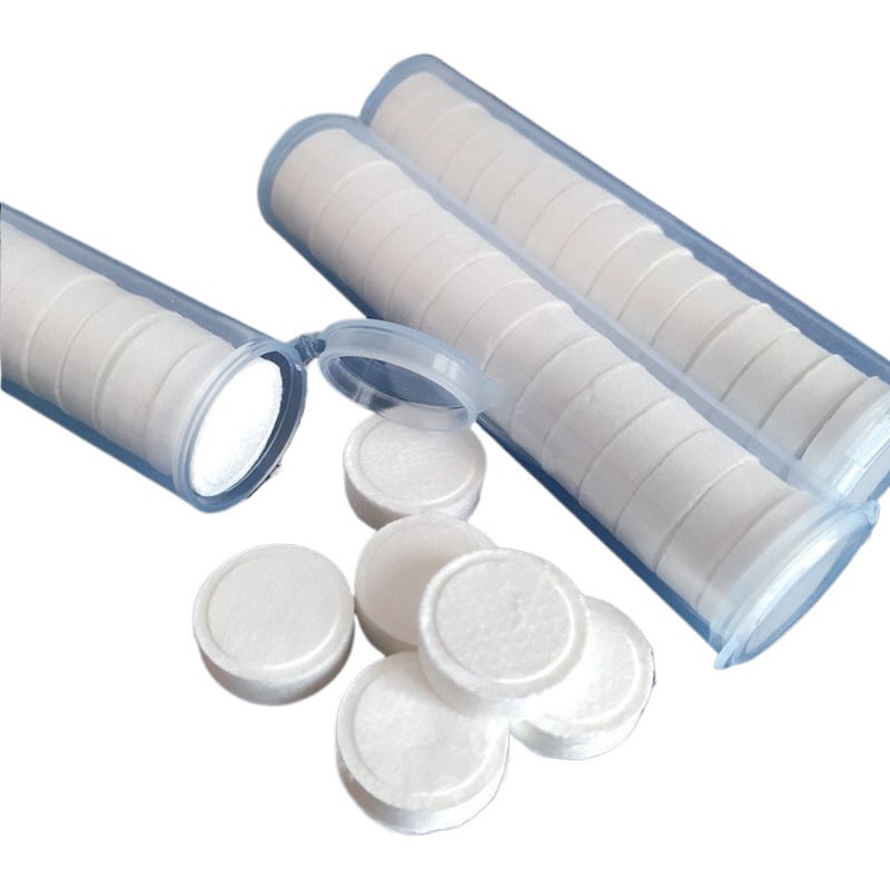 Toru tempos kokkusurutud puhastusrätik Lausriidest ühekordne kokkusurutud rätik Reisimiseks kaasaskantav rätik tuubi kohta