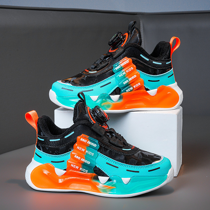 Bērnu ziemas apavi meitenēm 7 gadu vecumam, ar vilnas oderi, silti, rotējoši, nodilumizturīgi skriešanas apavi zēniem, izturīgi.