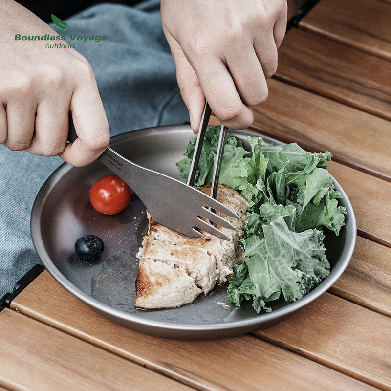 Tik gryno titano šaukštas peilis šakutė šaukštas sriubos šaukštas kepsnio peilis vaisių šakutė trys viename stalo įrankiai