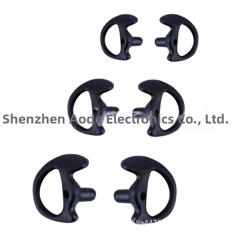 Keskkonnasõbralik silikoonist kolmnurkne kõrvaklappide hoidik, kolmevärviline, valikuline õhukanaliga kõrvatropp, must, väike suurus, keskmine suurus, pluss-suurus