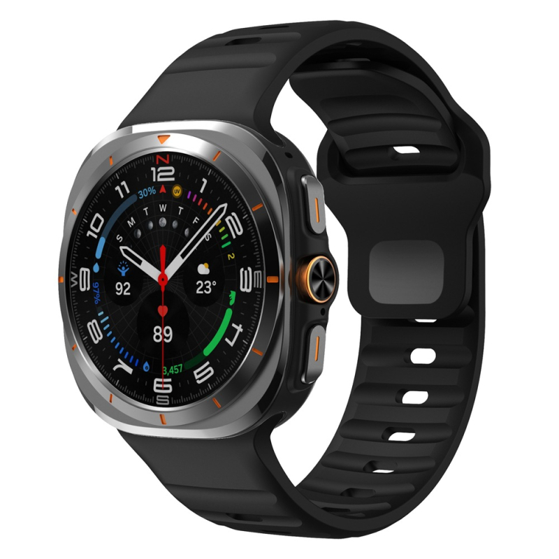 Samsung Watch7Ultra hullámos, visszacsatos szilikonszíj Watch7ultra csere óraszíj