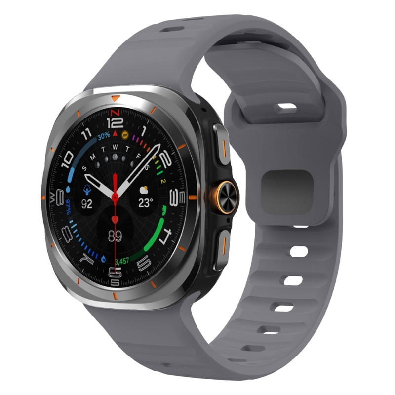 Samsung Watch7Ultra hullámos, visszacsatos szilikonszíj Watch7ultra csere óraszíj