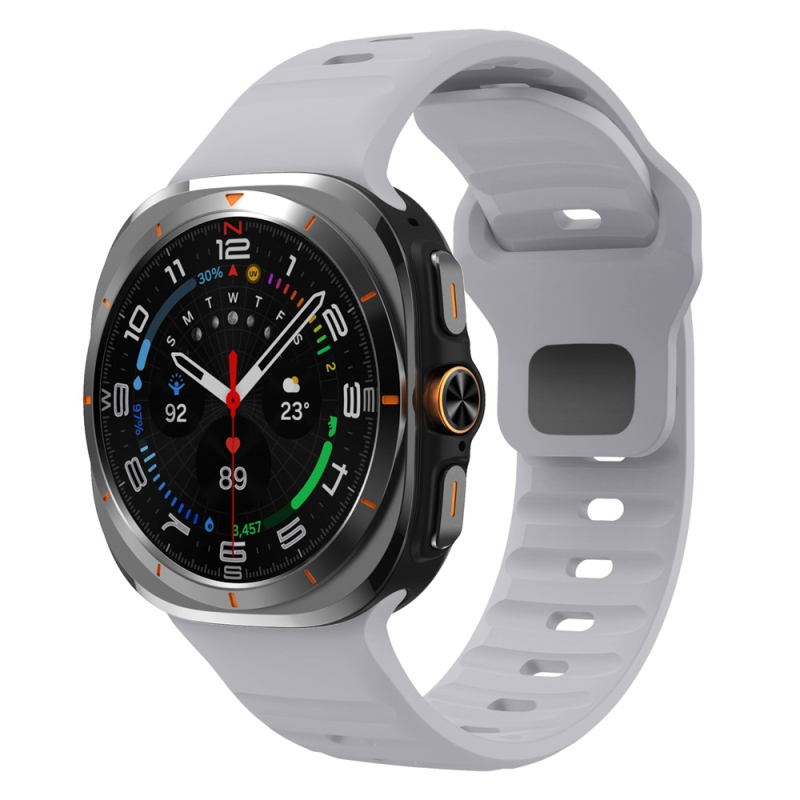 Samsung Watch7Ultra hullámos, visszacsatos szilikonszíj Watch7ultra csere óraszíj