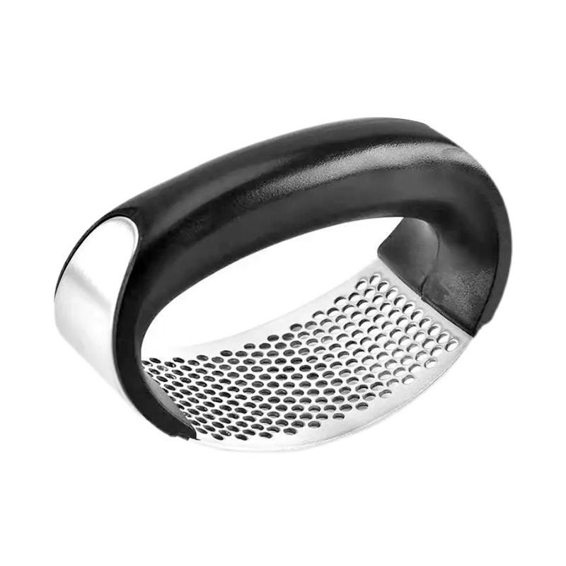 Rankinis žiedinis česnako purslas Buitinis nerūdijančio plieno česnako presas Česnako purslas Česnako spaustukas Virtuvės įrankiai