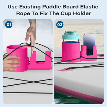 Kajaka dzērienu turētājs Sērfošanas dēļa kajaka dzērienu turētājs Telefona turētājs ar aukliņu