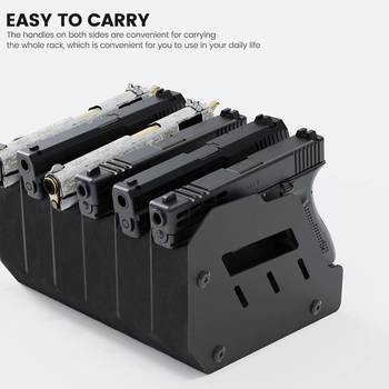 Ράφι επίδειξης πιστολιού, κουτί αποθήκευσης παιχνιδιών όπλων, ράφι αποθήκευσης πιστολιού 6 θέσεων, ράφι αποθήκευσης όπλων