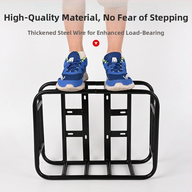 Кошница за съхранение на велосипеди, задно съхранение, синя лента за съхранение на храна и плодове, метална клетка за домашни любимци