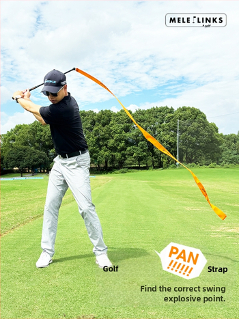 Meigao Sports Golf Pan με Σωστή Κούνια, Δείκτη Έκρηξης, Δύναμη Κτύπησης, Συσκευή Εκπαίδευσης Κούνιας για Βελτίωση Ταχύτητας Κούνιας