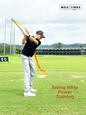 Meigao Sports Golf Pan με Σωστή Κούνια, Δείκτη Έκρηξης, Δύναμη Κτύπησης, Συσκευή Εκπαίδευσης Κούνιας για Βελτίωση Ταχύτητας Κούνιας