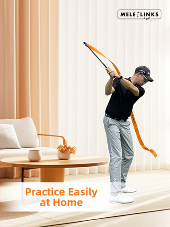 Meigao Sports Golf Pan με Σωστή Κούνια, Δείκτη Έκρηξης, Δύναμη Κτύπησης, Συσκευή Εκπαίδευσης Κούνιας για Βελτίωση Ταχύτητας Κούνιας