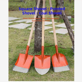 Žemės ūkio plieninis didelis kastuvas, mangano plieno kastuvas, kvadratinis kastuvas, smailus kastuvas, užsienio kastuvas, statybvietės tilto lauko smailus anglies kastuvas, sodo kastuvas
