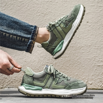 Ανδρικά Παπούτσια Putian Χειμερινά Παπούτσια Mesh Niche Νεανικά Casual All-match Μαλακή Σόλα Ελαφριά Τρέξιμο Μοντέρνα Παπούτσια Φθινόπωρο και Χειμώνας