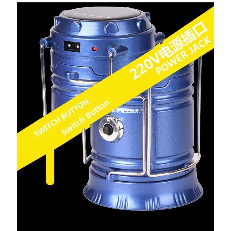 Nešiojamasis kempingo nešiojamasis žvaigždės formos žibintas, besisukantis scenos žibintas, įkraunamas buitinis teleskopinis avarinis kempingo žibintas