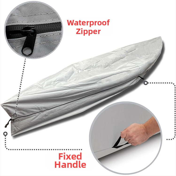 Vodotesný kryt na kajak Amazon Cross Border Outdoor, látka 420D Oxford, kanoe, nepremokavý ochranný vak na loď a slnečné lúče.