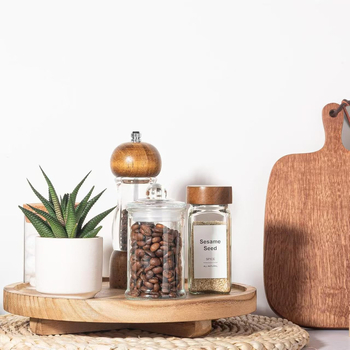 Täispuidust kandik ümmargune dekoratiivne alus ümmargune kandik aroomiteraapia küünla vitriinplaat kosmeetiline hoiustamisriiul kronstein