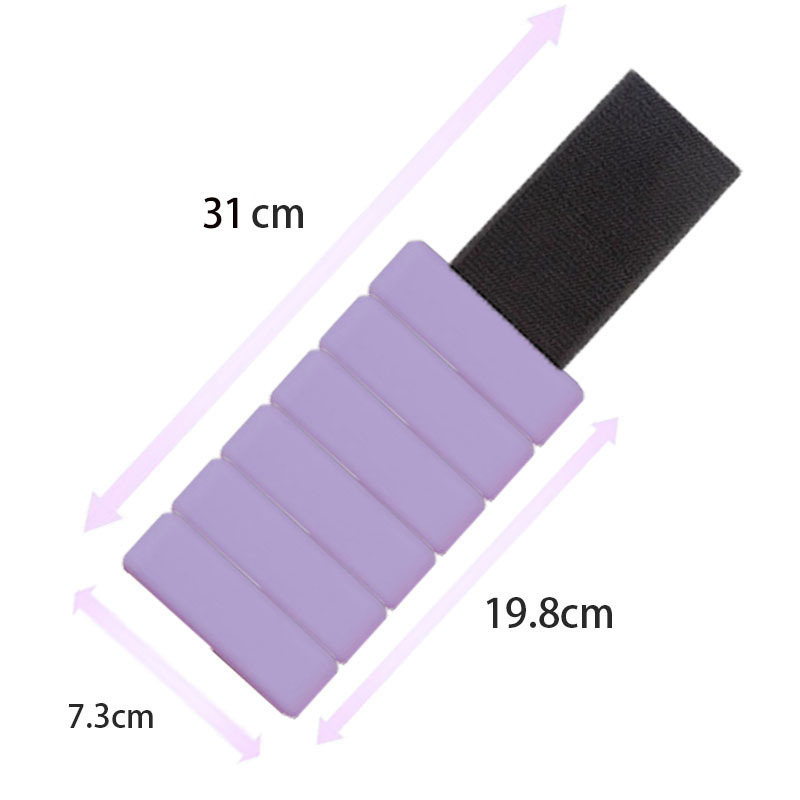 Reguliuojamo svorio silikoninė apyrankė jogai, šokiams, sportui, pėdai, apyrankė su raišteliu.