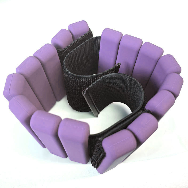 Reguliuojamo svorio silikoninė apyrankė jogai, šokiams, sportui, pėdai, apyrankė su raišteliu.