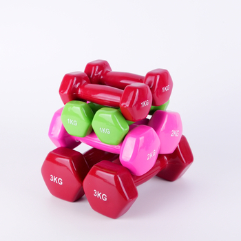 Fitnessivarustus Kaalutud hantlid Joogaharjutused Salendavad käed Malmist hantlid naistele 1-5kg Kuusnurksed matthantlid