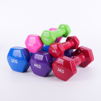 Fitnessivarustus Kaalutud hantlid Joogaharjutused Salendavad käed Malmist hantlid naistele 1-5kg Kuusnurksed matthantlid