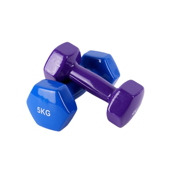 Fitnessivarustus Kaalutud hantlid Joogaharjutused Salendavad käed Malmist hantlid naistele 1-5kg Kuusnurksed matthantlid