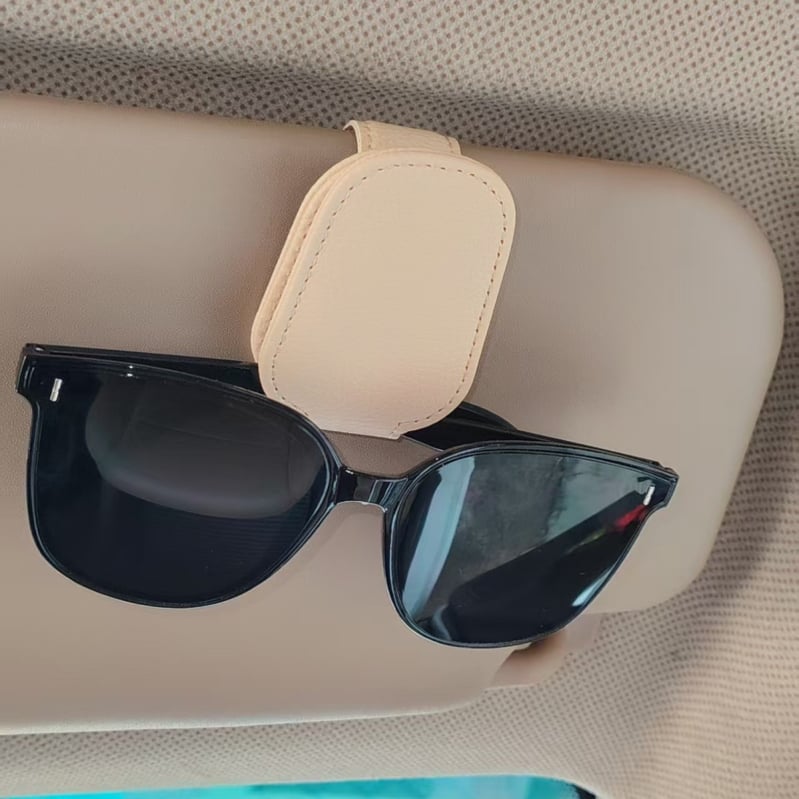 Κλιπ γυαλιών αυτοκινήτου Κουτί γυαλιών αποθήκευσης Αντηλιακό αυτοκινήτου αυτοκινήτου Πολυλειτουργικό κλιπ αποθήκευσης Μαγνητικό κλιπ γυαλιών ηλίου με αναρρόφηση