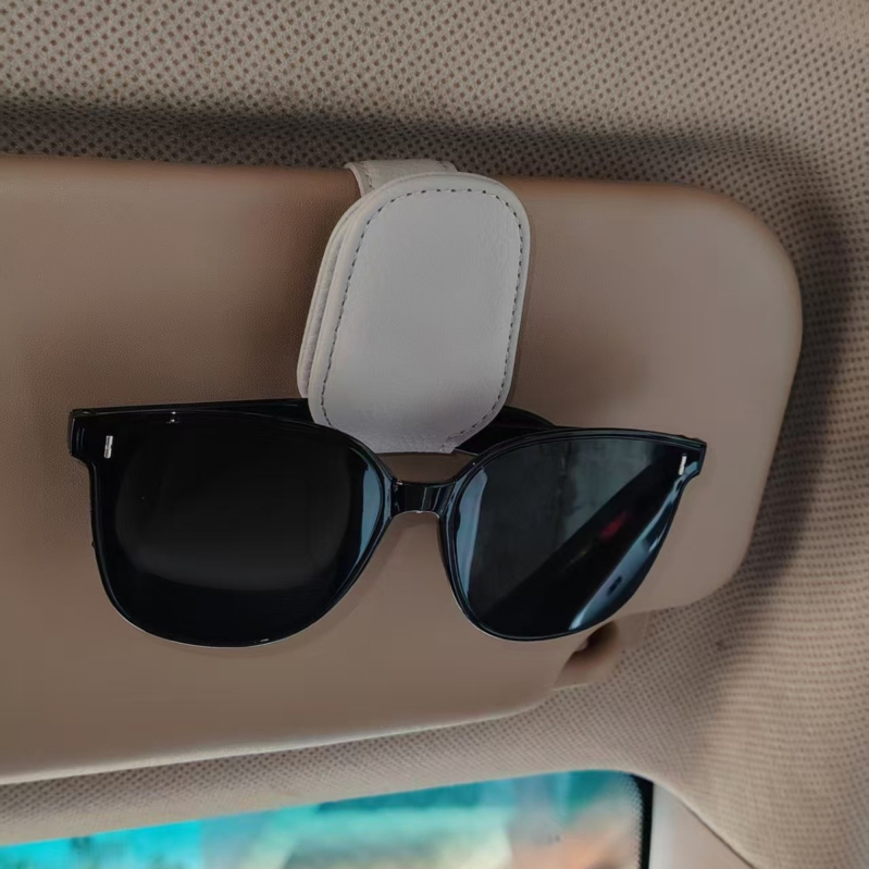 Κλιπ γυαλιών αυτοκινήτου Κουτί γυαλιών αποθήκευσης Αντηλιακό αυτοκινήτου αυτοκινήτου Πολυλειτουργικό κλιπ αποθήκευσης Μαγνητικό κλιπ γυαλιών ηλίου με αναρρόφηση