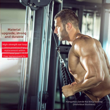 Fitnessi kahe otsaga köiega triitsepsi treenimine kõrgele tõmbeköiega portaal näo tõmbevarustuse lisatarvikud