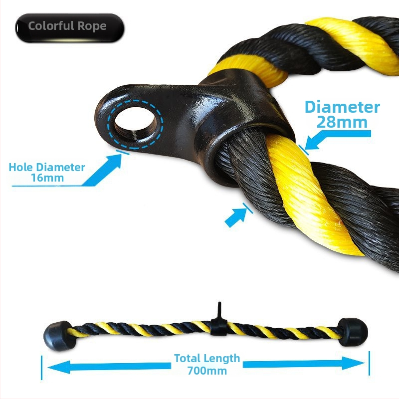 Fitnessi kahe otsaga köiega triitsepsi treenimine kõrgele tõmbeköiega portaal näo tõmbevarustuse lisatarvikud