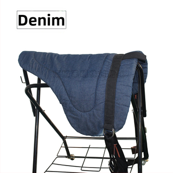 Σέλα ιππασίας με πεντάλ, Battleback Pad, βαμβακερό τζιν, αναπνεύσιμο, απορροφητικό ιδρώτα, συρτάρι ιδρώτα ιππασίας, Horse Factory