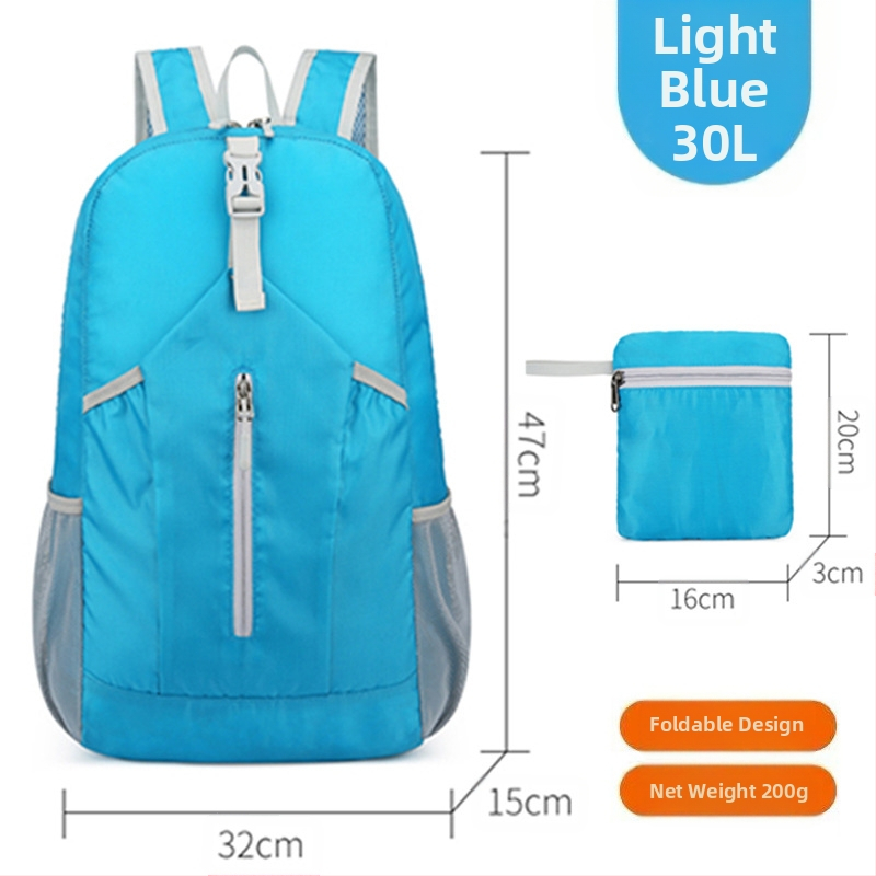 Összecsukható kültéri hátizsák unisex hegymászó táska alkalmi utazó hordozható kis hátizsák bőrtáska új