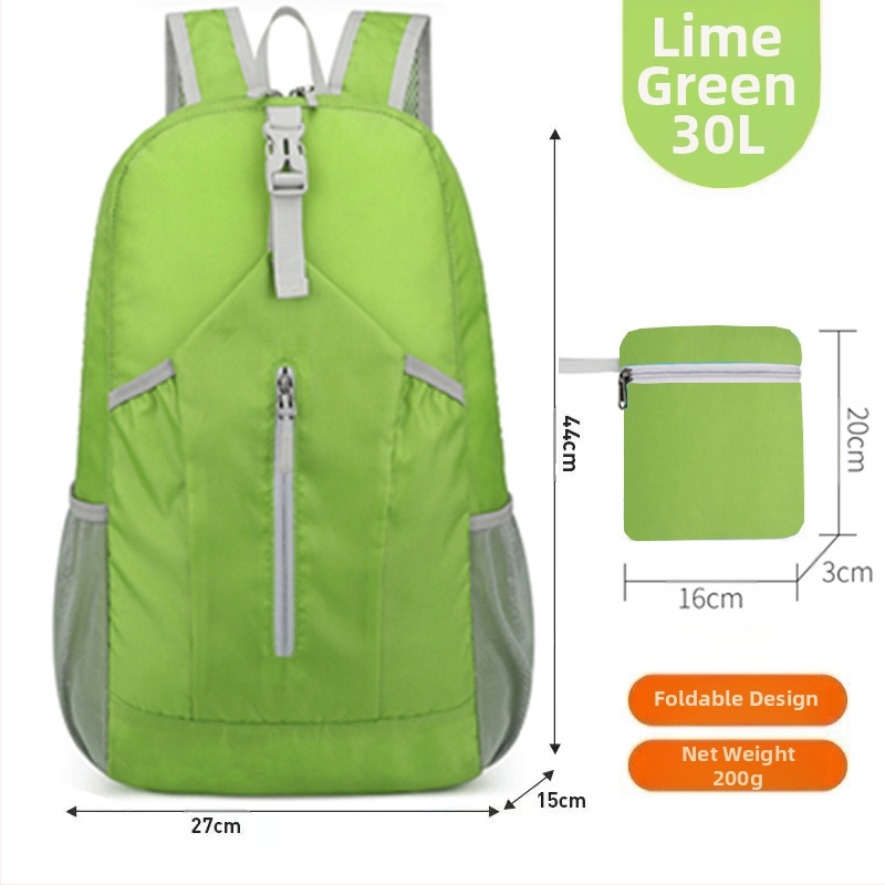 Összecsukható kültéri hátizsák unisex hegymászó táska alkalmi utazó hordozható kis hátizsák bőrtáska új