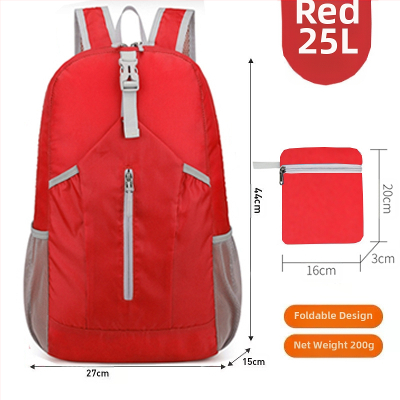 Összecsukható kültéri hátizsák unisex hegymászó táska alkalmi utazó hordozható kis hátizsák bőrtáska új