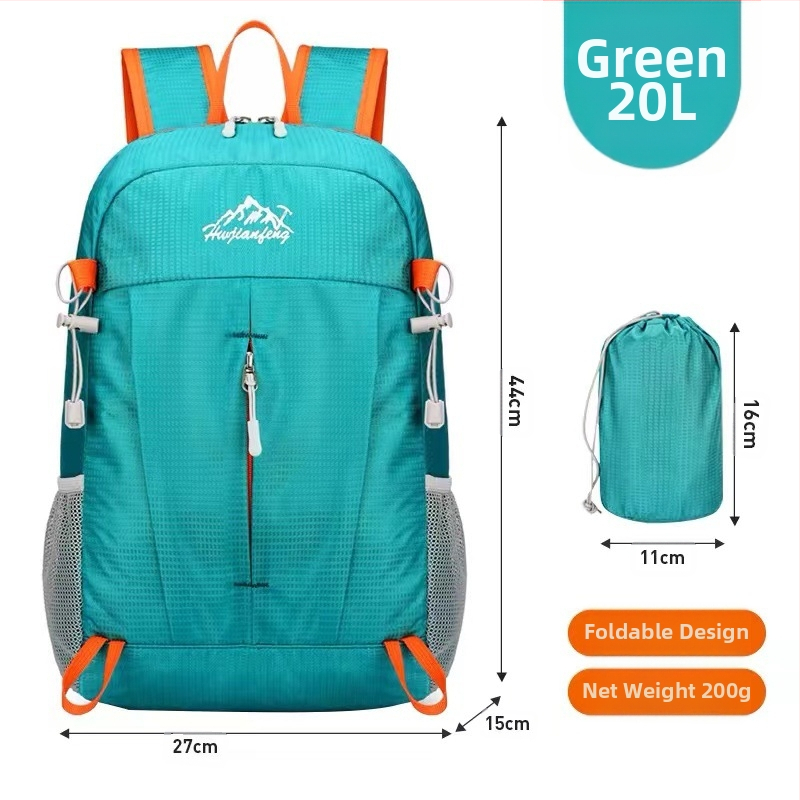 Összecsukható kültéri hátizsák unisex hegymászó táska alkalmi utazó hordozható kis hátizsák bőrtáska új