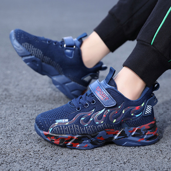 Παπούτσια εξωτερικού εμπορίου για αγόρια με ιπτάμενα υφαντά παπούτσια 2024 άνοιξη και καλοκαίρι νέα μεσαία και μεγάλα παιδικά sneakers mesh Hollow παιδικά παπούτσια μόδας χονδρικής