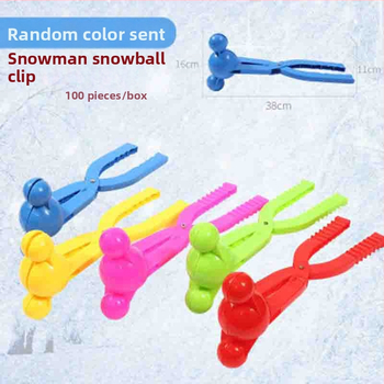 Sniego gniūžčių segtukas, žaidžiantis smėlyje ir vandenyje, vaikų žiemos lauko žaislai, kūdikis žaidžia sniege, segtukas, interaktyvus sniego gniūžčių kovos įrankis