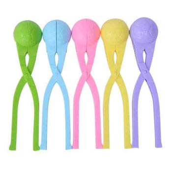 Sniego gniūžčių segtukas, žaidžiantis smėlyje ir vandenyje, vaikų žiemos lauko žaislai, kūdikis žaidžia sniege, segtukas, interaktyvus sniego gniūžčių kovos įrankis