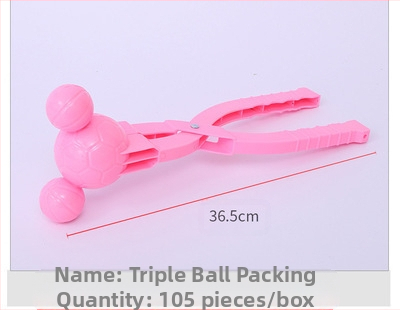 Sniego gniūžčių segtukas, žaidžiantis smėlyje ir vandenyje, vaikų žiemos lauko žaislai, kūdikis žaidžia sniege, segtukas, interaktyvus sniego gniūžčių kovos įrankis