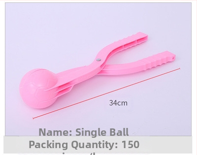 Sniego gniūžčių segtukas, žaidžiantis smėlyje ir vandenyje, vaikų žiemos lauko žaislai, kūdikis žaidžia sniege, segtukas, interaktyvus sniego gniūžčių kovos įrankis