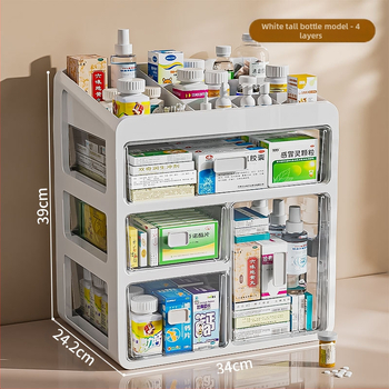 Gyógyszeres doboz háztartási gyógyszerhez Gyógyszertároló doboz Gyógyszeres doboz háztartási nagy kapacitású többrétegű fiókos típusú orvosi kis gyógyszeres doboz