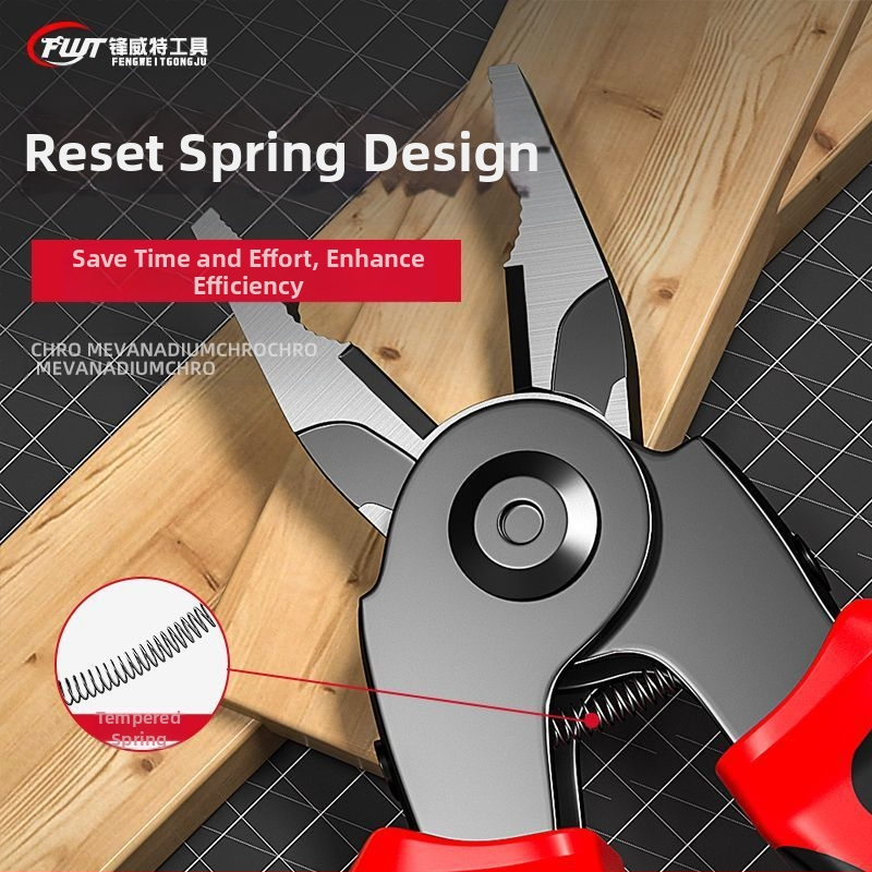 Многофункционални клещи Feng Witt, клещи за тел, менгеме от един до пет, инструмент за оголване на тел, електротехник, резачка за тел, скоба за тел