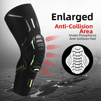 Αθλητικός προστατευτικός εξοπλισμός κάλυμμα επιγονατίδας με κυψελοειδή αντικρουόμενη συμπίεση, ζεστό προστατευτικό ποδιών γυμναστικής, ανδρικό και γυναικείο μπάσκετ, ποδόσφαιρο, ορειβασία, ιππασία